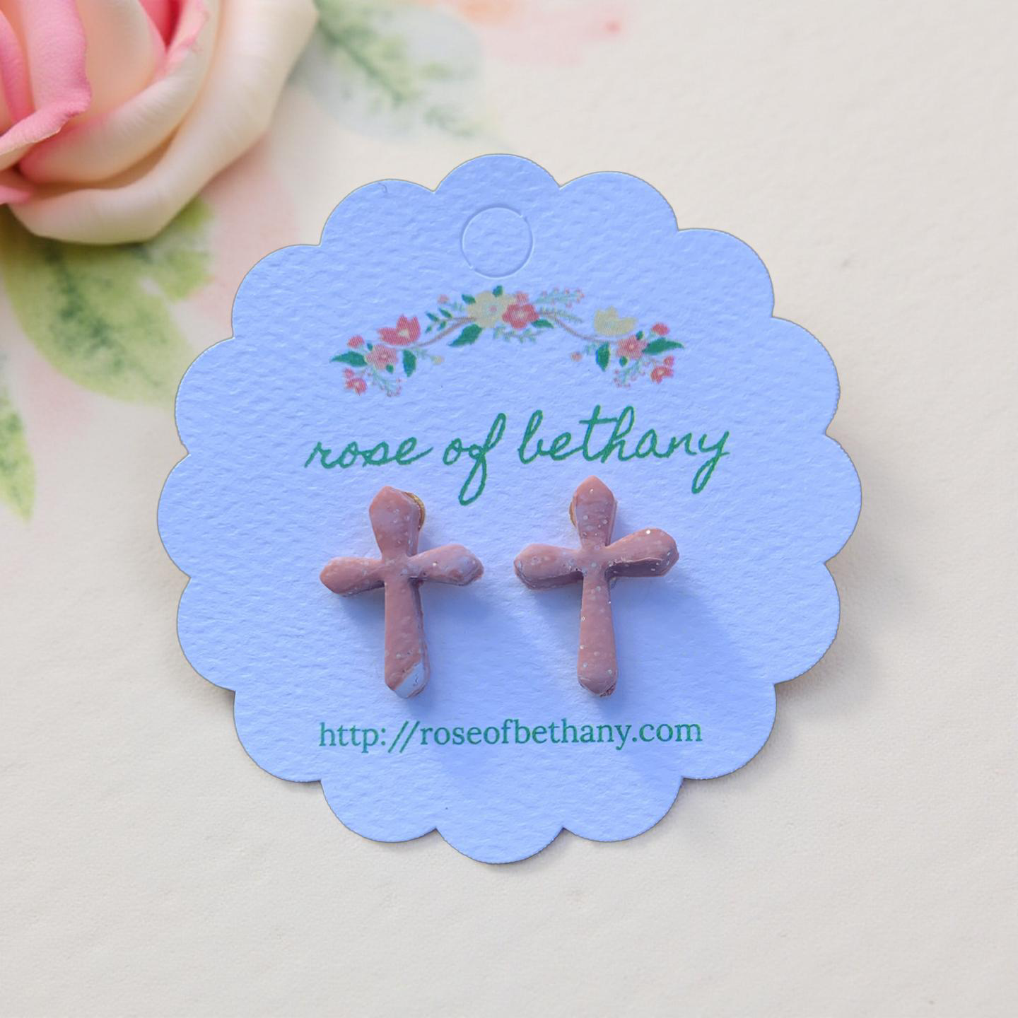 Cross Stud Earrings